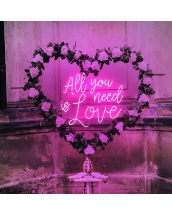 All You Need Is Love Neon Sign for Romantic and Loving Spaces