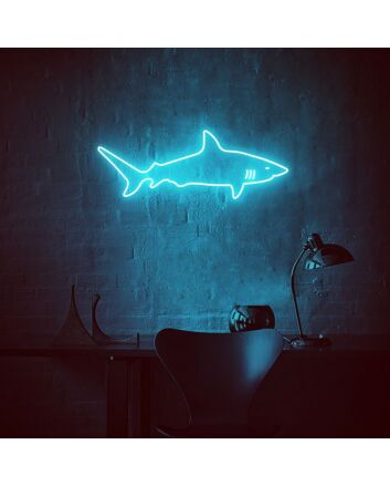 Shark Neon Sign for Bold and Fun Spaces