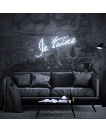 Je T'aime French Neon Sign for Romantic and Elegant Spaces