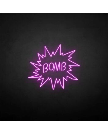&#39;Bomb&#39; neon sign
