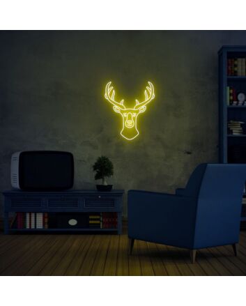 Deer Neon Sign for Nature and Whimsical Spaces