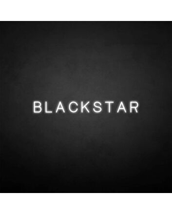 &#39;BLACKSTAR&#39; neon sign