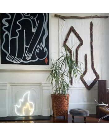 Flames Neon Sign brings energy to man caves and garages