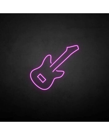 &#39;Guitar&#39; neon sign