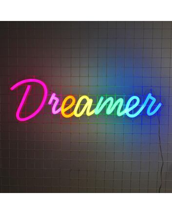 Dreamer Neon Sign adds whimsy to bedroom decor