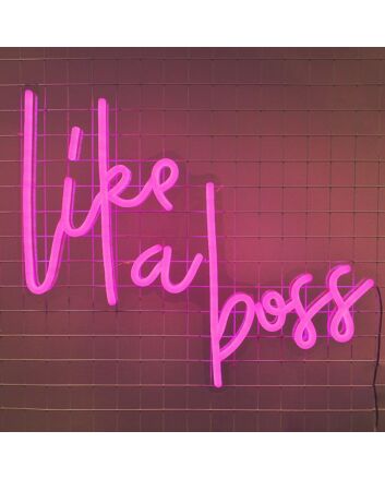Like A Boss Neon Sign empowers office environments