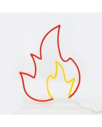Flames Neon Sign brings energy to man caves and garages