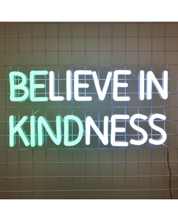 Believe In Kindness Neon Sign adds positivity to any space