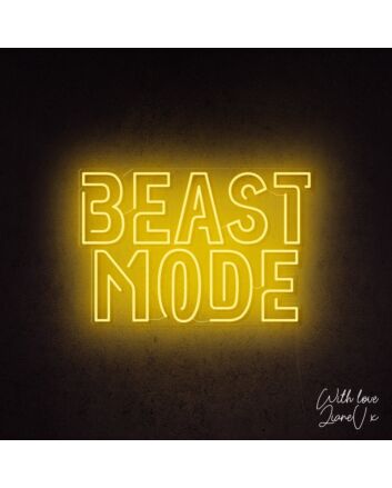 Beast Mode Lianev Collection Neon Sign inspires strength and power