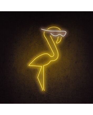 Cool Flamingo Neon Sign adds a tropical vibe to any room