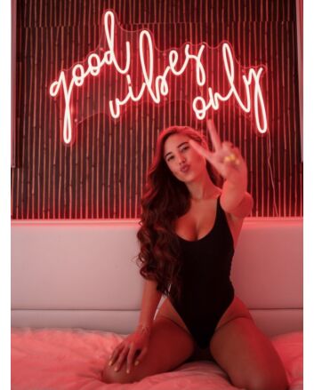 Good Vibes Only Neon Sign adds positivity to any room