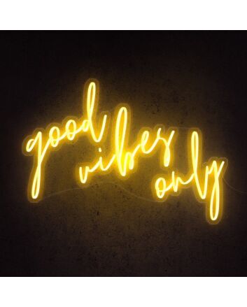 Good Vibes Only Neon Sign adds positivity to any room
