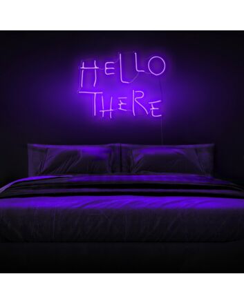 Hello There Neon Sign for friendly and inviting decor