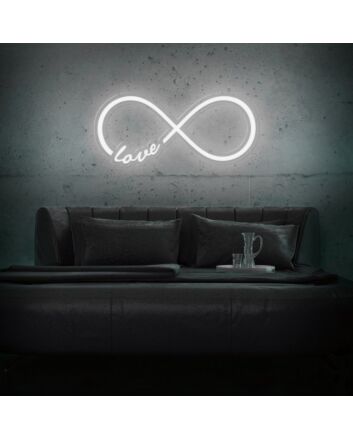 Infinity Love Neon Sign for romantic and everlasting love decor