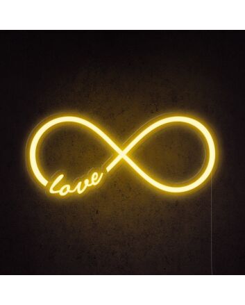 Infinity Love Neon Sign for romantic and everlasting love decor
