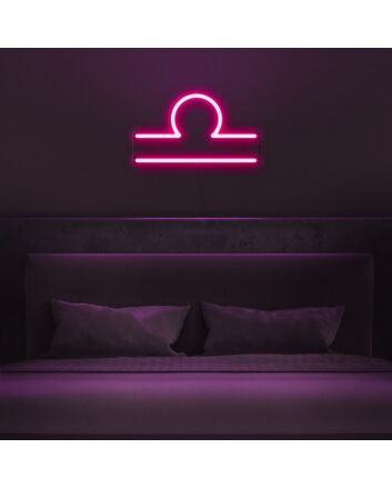 Libra Horoscope Neon Sign for zodiac lovers