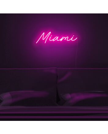 Miami Neon Sign adds a tropical vibe to any room
