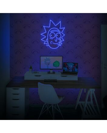 Rick And Morty Rick Neon Sign perfect for pop culture-themed rooms