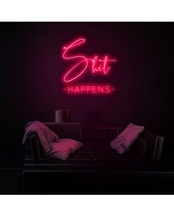Sht Happens Neon Sign adds humor to any room