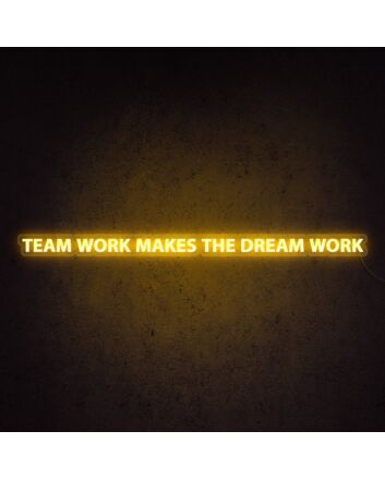 Teamwork Makes The Dream Work Neon Sign perfect for collaborative environments