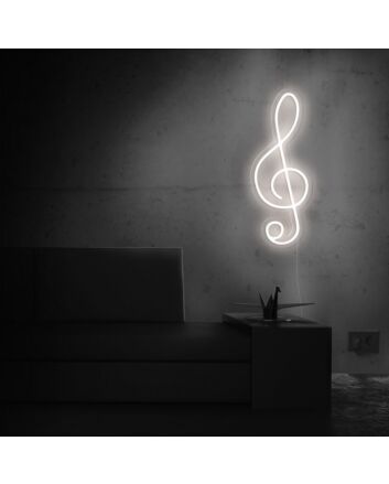 Treble Clef Musical Note Neon Sign perfect for music lovers