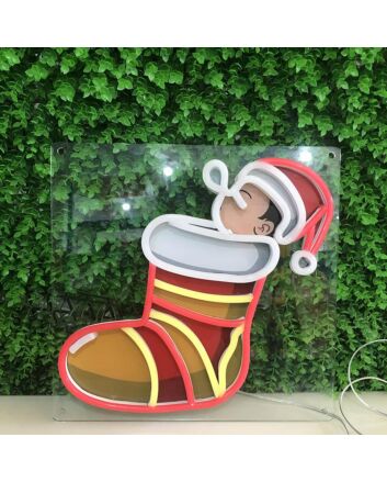 Christmas Stockings Neon Sign perfect for holiday decor
