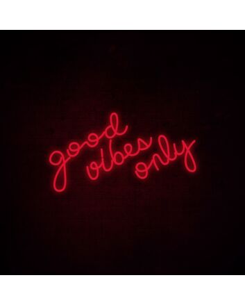 Good Vibes Only Neon Sign adds positivity to any room