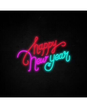Happy New Year Neon Sign perfect for New Year celebrations