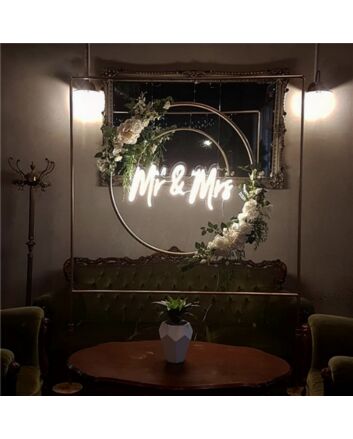 Mr Mrs Neon Sign ideal for wedding celebrations