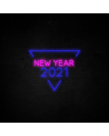 New Year 2021 Neon Sign for New Year festivities
