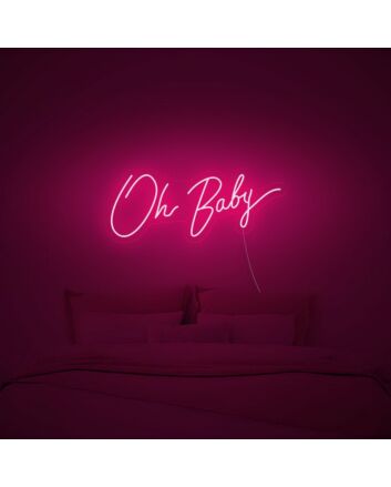 Oh Baby Neon Sign perfect for baby showers and nurseries