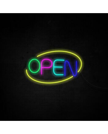 Open Neon Sign for business and store fronts
