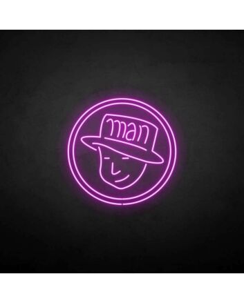 &#39;Man&#39; neon sign