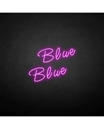 Blue&#39; neon sign