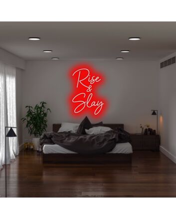 Rise N Slay Neon Sign for motivational and empowering spaces