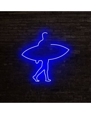 Surfer Neon Sign perfect for beach-themed decor