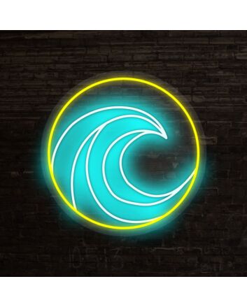 Surfin Barrels Neon Sign adds a coastal vibe to any space