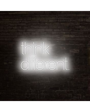 Think Different Neon Sign perfect for inspirational and creative spaces