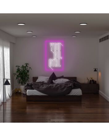 You Go Girl Neon Sign perfect for empowering and motivational decor