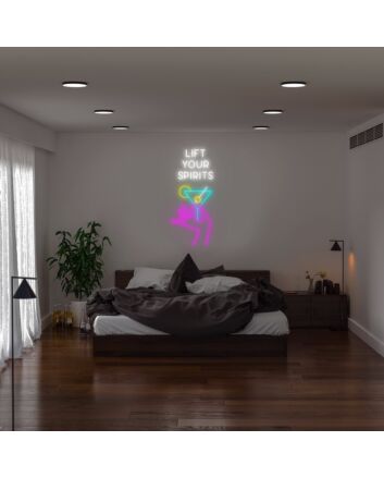 Lift Your Spirits Neon Sign for uplifting and positive environments