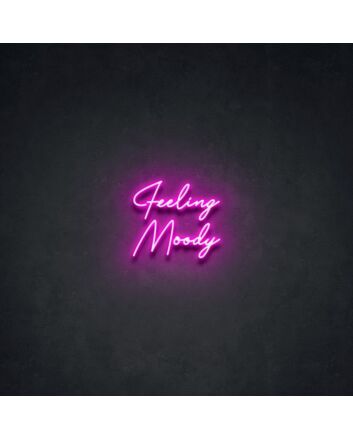 Feeling Moody Neon Sign for reflective and thoughtful spaces