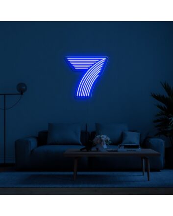7 Neon Sign adds a unique touch to any room