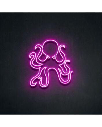 Octopus Neon Sign for Marine Themed Rooms
