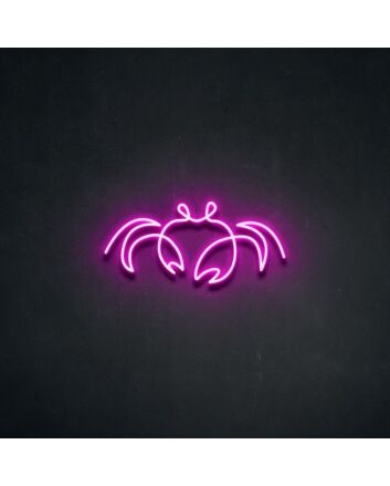Cancer Crab Neon Sign for Astrology Fans