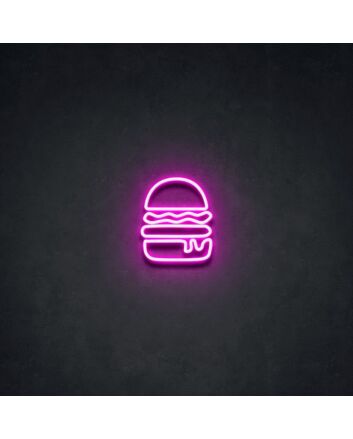 Burger Neon Sign for Restaurants and Diners