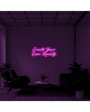 Create Your Own Reality Neon Sign for Inspirational Decor