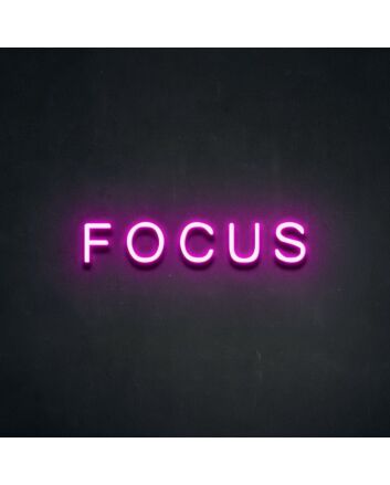Focus Neon Sign for Productive Spaces