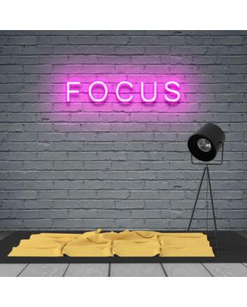 Focus Neon Sign for Productive Spaces