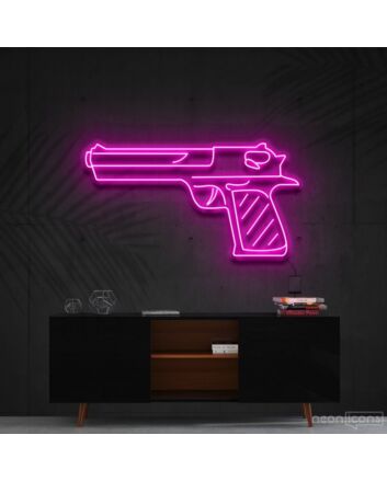 Desert Eagle Neon Sign for Edgy Decor and Man Caves