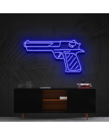 Desert Eagle Neon Sign for Edgy Decor and Man Caves